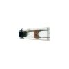 Complete block for rowing tank with double function oarlock (scull and sweep)