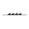 Rowing Sticker for boat, car or or other surfaces